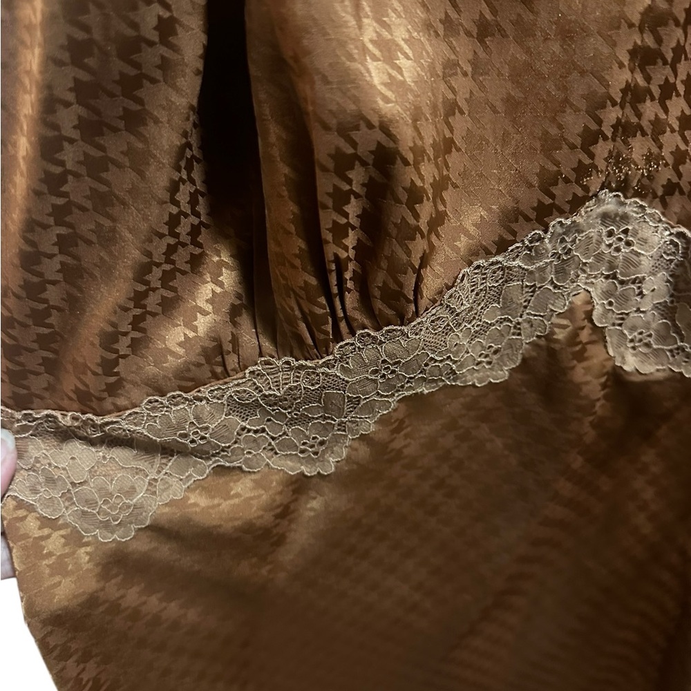 Torrid Woven Jacquard Silky Lace Trim Midi Dress size 2 (2X) - Picture 10 of 12